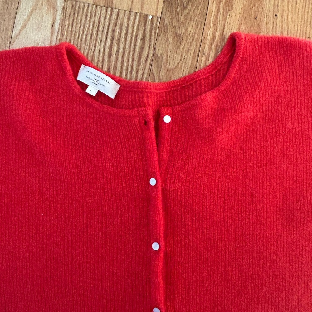 Red Gaspard cardigan - Picture 2 of 8
